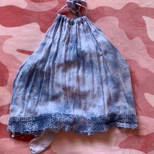 American eagle tie dye halter top